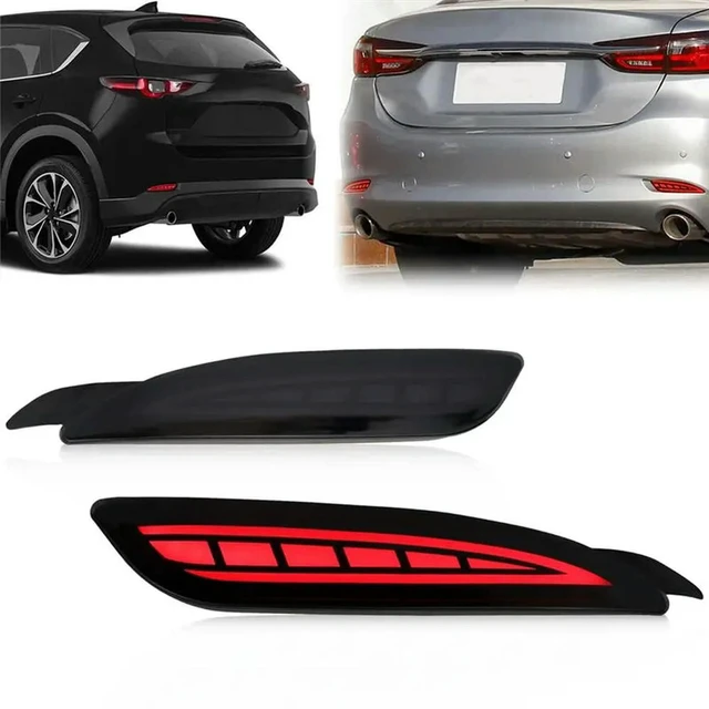 Alt view image 2 of 3 - For Mazda 5 2022 2023 LED Rear Bumper Reflector Light Brake Turn Signal Tail Light Assemblies