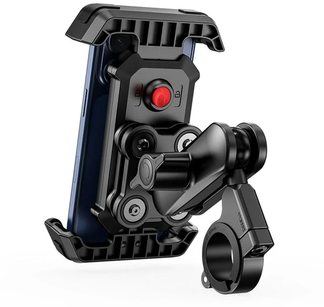 Main image of Anti-Shake Bike Phone Holder Shock Absorbing Adjustable Handlebar Mount Fits 4.8-7.5 Inch Phones Bicycle Motorcycle Ride