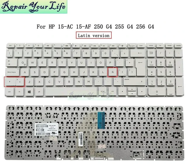 Main image of Latin Spain Laptop Keyboard For Pavilion 15-AC 15-AF 15-AJ 15-AY 15-AC000 250 255 256 G4 TPN-C125 C122 SN7145W SG-81310-29A