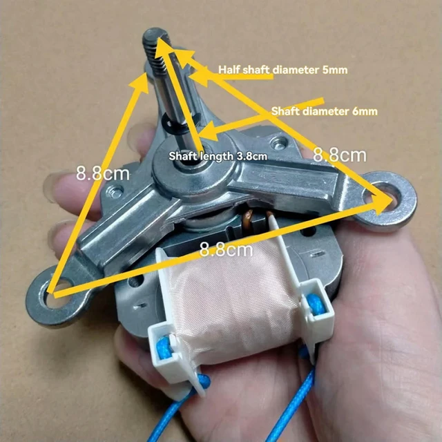 Alt view image 2 of 3 - 1PC 220V Air Fryer Motor Coolig Fan Motor for Air Fryer Electric Motor Shaded Pole Asynchronous Motor Fan Air Fryer Accessories