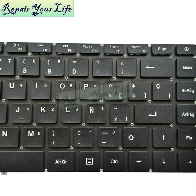 Alt view image 3 of 3 - SP/ES Spanish Keyboard For GATEWAY 14.1 GWTN141-10SL GWTN141-10BL GWTN141-10BK GWTN141-10GR 10RG Spain Latin Laptop Keyboards