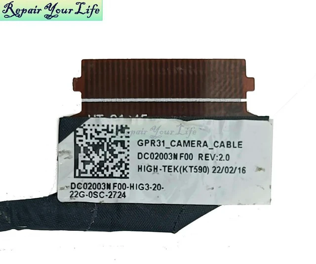 Alt view image 2 of 3 - Laptop Touch LCD Screen Camera Cable For 13-AY 13-BD 13M-BD TPN-C147 L94500-001 GPR31 DC02003NF00 Webcam Video Connector