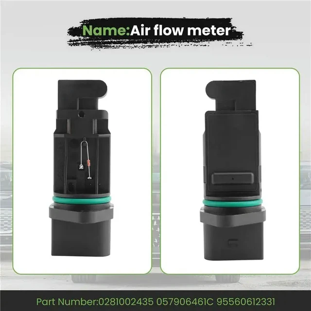 Alt view image 2 of 3 - 2X Air Flow Meter Sensor 0281002435 057906461C 95560612331 For A8 Cayenne 955