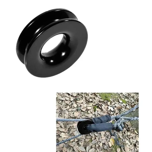 Alt view image 2 of 3 - Rope+ Shackle Winch Recovery Snatch Ring Pulley For ATV UTV SUV Off-Road Towing Truck 4X4 Boat Marine