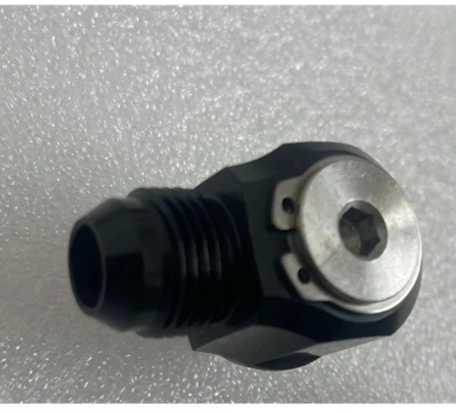 Alt view image 2 of 3 - Black Bolt Ring Fish Eye Adapter 10AN Turbo Brake Hose Fittings For Motorcycle& Automotive Adapter