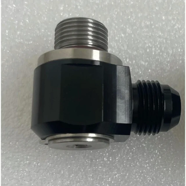 Alt view image 3 of 3 - Black Bolt Ring Fish Eye Adapter 10AN Turbo Brake Hose Fittings For Motorcycle& Automotive Adapter