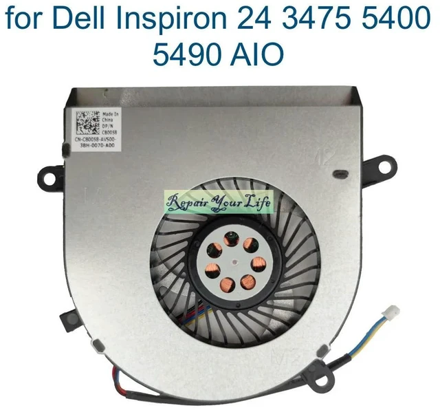 Main image of CPU Cooling Fan for Inspiron 24 AIO 3475 5400 5490 ALL-IN-ONE PC Computer 01TMP6 CB0058 BAZE0707R5M-P014