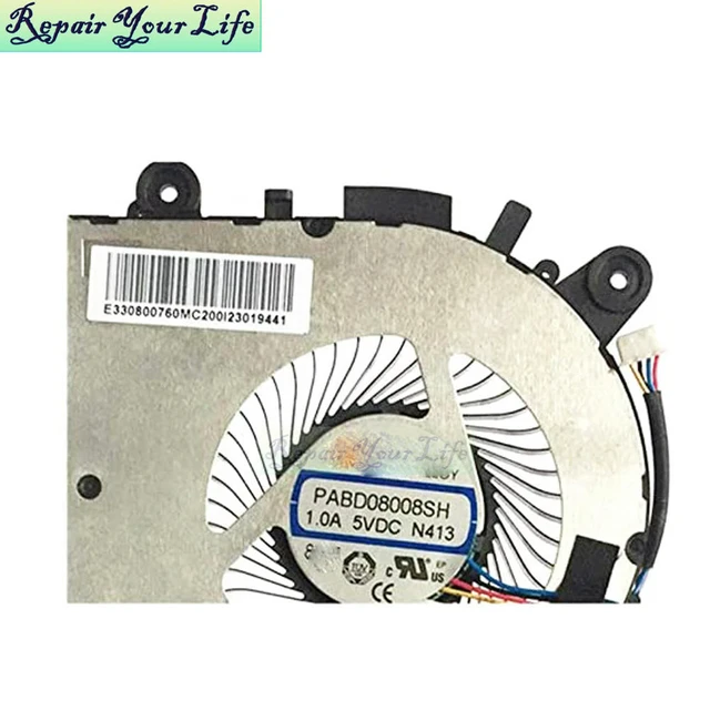 Alt view image 3 of 3 - Laptop CPU Cooling fans for GF63 8RC 8RD MS-16R1 MS-16R2 Replacement PC Gaming Cooler fan PABD08008SH N413 E322500300A
