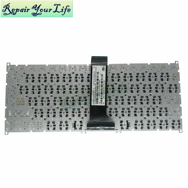 Alt view image 2 of 3 - Laptop Keyboard for V5 122 V5-122P V5-132 132P V13 V3-371 E11 E3-112 E3-111 R3-131 N15W5 LA Latin NSK-R72SW White