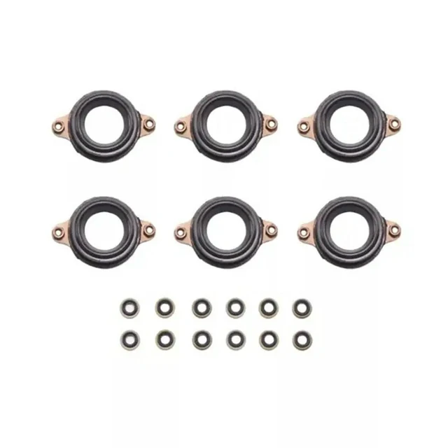 Alt view image 2 of 3 - 2X Valve Cover Gasket Set 12030-5G0-000 12050-5G0-00 For Honda Accord Odyssey Pilot Acura Mdx Rdx Rlx Tlx 3.5L