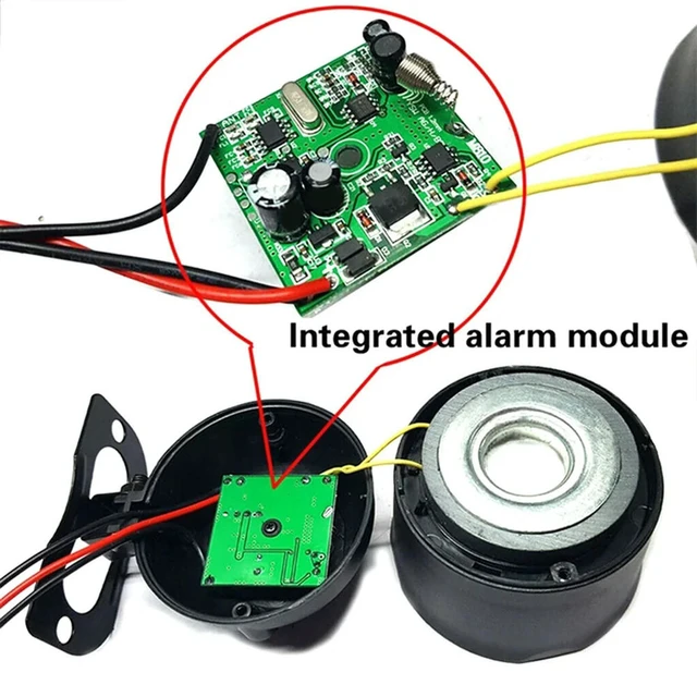 Alt view image 3 of 3 - Anti-Theft Protection System For Cars Universal Vehicle Security Burglar Alarm With 2 Remote Siren Wiring Harness