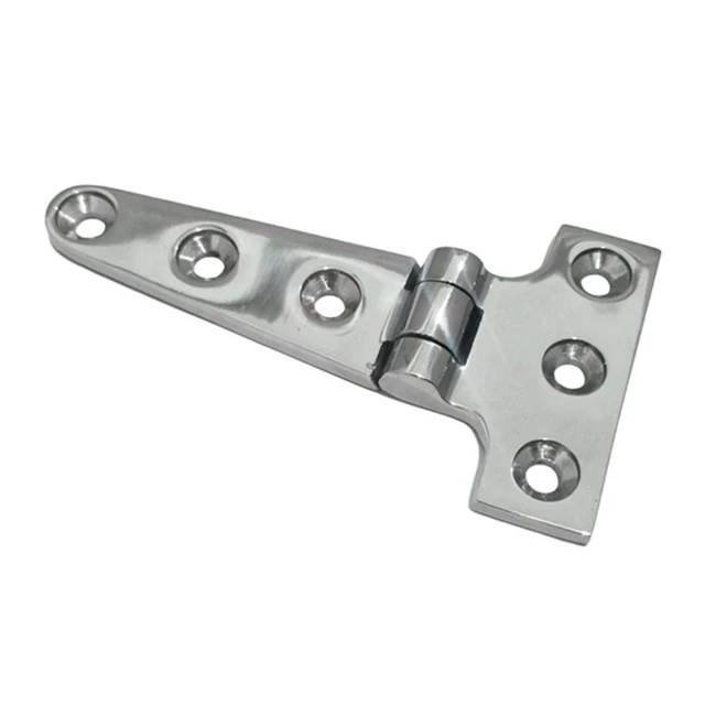 Alt view image 3 of 3 - 6 PCS Heavy Duty T Hinge 316 Stainless Steel Marine Grade Casting Hinge Door Hatch Hinge Boat