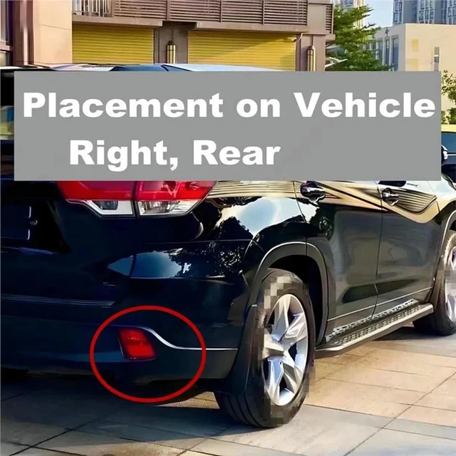 Alt view image 2 of 3 - For Toyota Highlander 2014-2019 Rear Bumper Light Reflector Replacement Part Right 814800E020