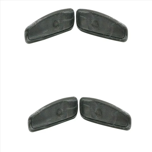 Alt view image 2 of 3 - 4X Car Side Reflection Warning Turn Signal Light Lamp Front Turn Signals Light For Jeep Renegade 2014-2017 Smoke Black
