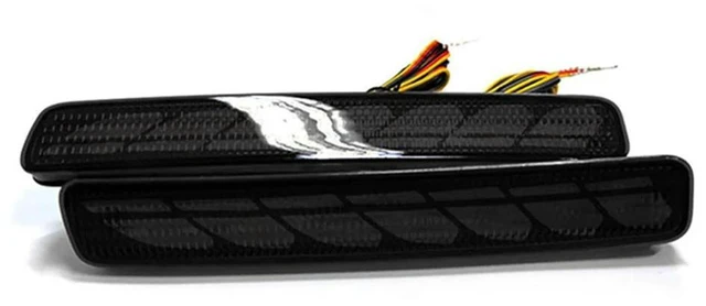 Main image of For Toyota NOAH VOXY 80 Pruis 40 Series 1 Pair Dynamic LED Rear Bumper Light Lamp Black