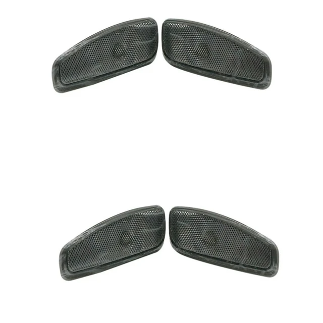 Alt view image 3 of 3 - 4X Car Side Reflection Warning Turn Signal Light Lamp Front Turn Signals Light For Jeep Renegade 2014-2017 Smoke Black
