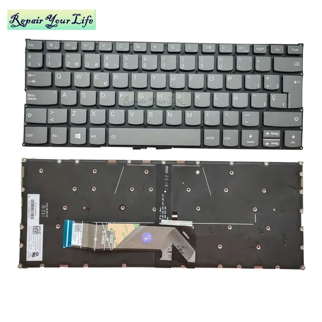 Alt view image 3 of 3 - Spanish Backlit Keyboard for Yoga 530-14 530-14ARR 530-14IKB ES SPA LA Notebook Light Keyboard Backlight PD4SB SN20Q40728