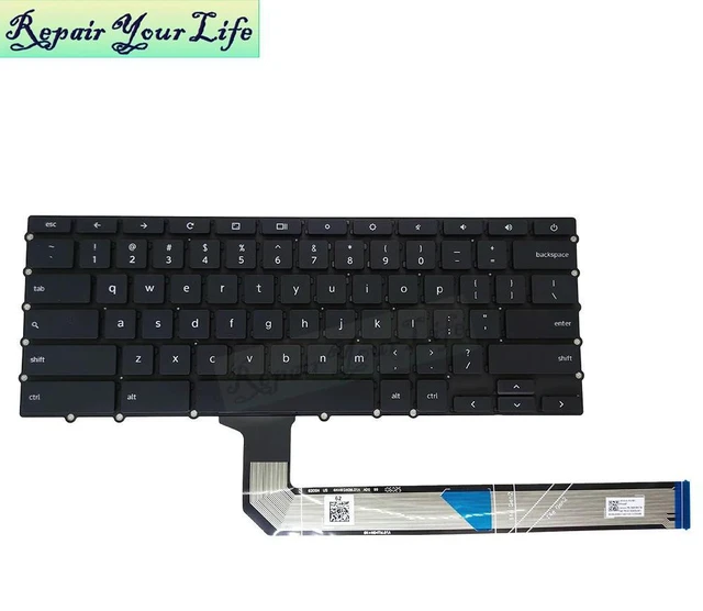 Main image of English Laptop Keyboard for Chromebook S340-14 S330 US Computers Keyboards Qwerty Keycaps Genuine SN20R49156 LCM18B7