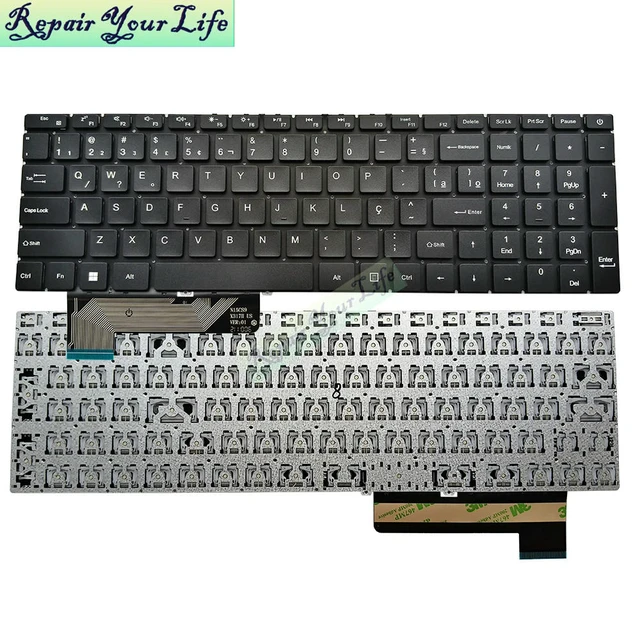Alt view image 2 of 3 - PT-BR Brazilian Keyboard For Gateway GWTN156-9PK GWTN156-9 GWTN156-9GR 9RG GWTN156-9BL GWTN156-9BK N15CS9 BRA Brazil Portuguese