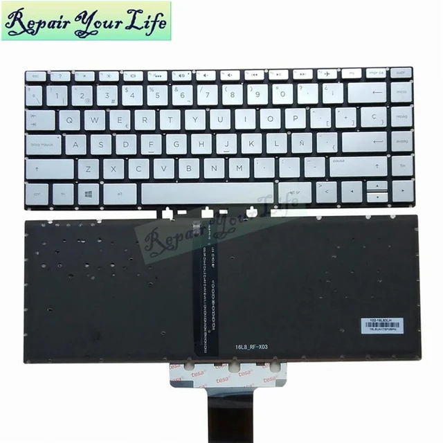 Main image of SP Spanish Backlit Keyboard for X360 14-BA 14T-BA 14-BS 240 G6 14-BK 14-BF 14-CB 14-BW 848183-001 ES Spain Notebook Keyboards