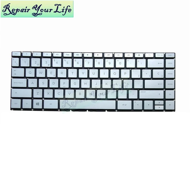 Alt view image 2 of 3 - SP Spanish Backlit Keyboard for X360 14-BA 14T-BA 14-BS 240 G6 14-BK 14-BF 14-CB 14-BW 848183-001 ES Spain Notebook Keyboards