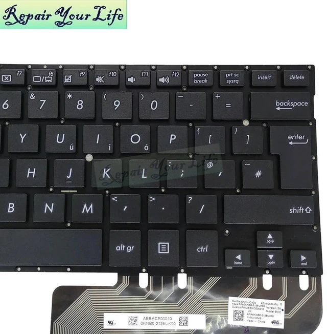 Alt view image 3 of 3 - TP300L UK GB English Laptop Keyboard For Transformer Book Flip Q302 Q304 TP300 TP300LA TP300LD Q302LA Q304UA 0KNB0-2126UK00