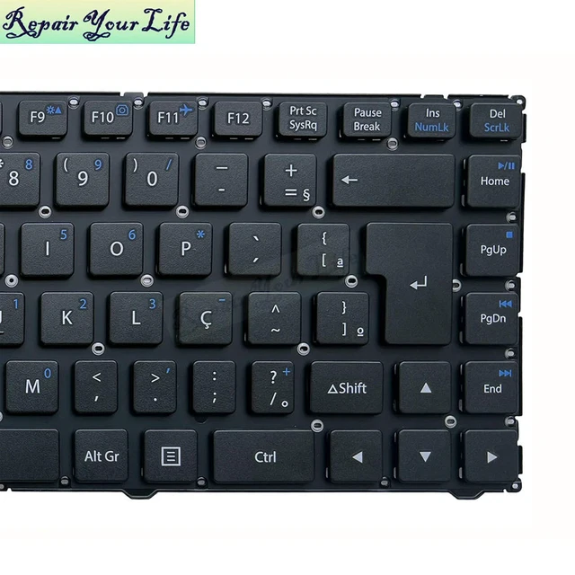Alt view image 3 of 3 - PT-BR Brazil Keyboard For Positivo Premium XS7010 XS7205 XS7210 XS7410 XS8210 Brazilian Portugal Laptop Parts 6-80-W9400-331-1P