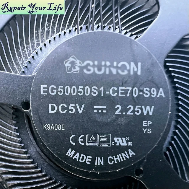 Alt view image 3 of 3 - Notebook Cooler CPU Fan For ThinkPad P53S T590 T15 P15S Gen 1 2 EG50050S1-CE70-S9A DC5V Cooling Radiator Fans PC Parts