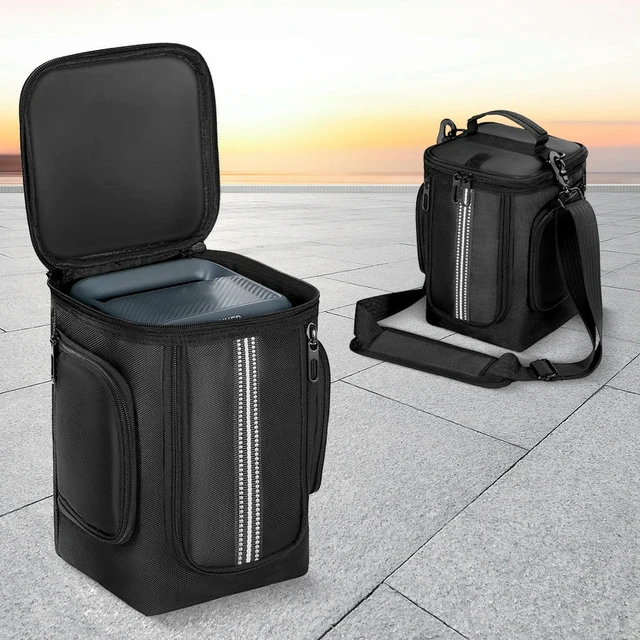 Alt view image 2 of 3 - Carrying Case for Anker C300/C300 DC Power Station Bag Organizer Bag Waterproof Anti-drop with Shoulder Strap & Handle