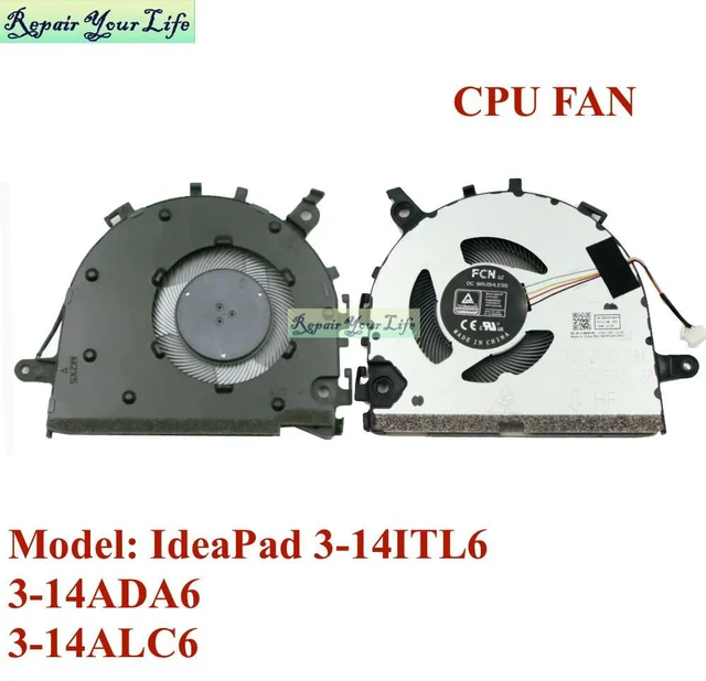 Main image of 5F10S14005 CPU Cooling Fan for 3-14ITL6 14ADA6 14ALC6 Notebook PC Cooler Radiator 5F10S14003 5F10S14004