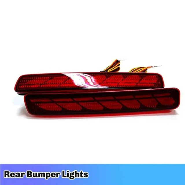 Alt view image 2 of 3 - Rear Bumper Lamp 1 Pair LED Lights For Toyota NOAH VOXY 80 Pruis 40 Series Dynamic Red