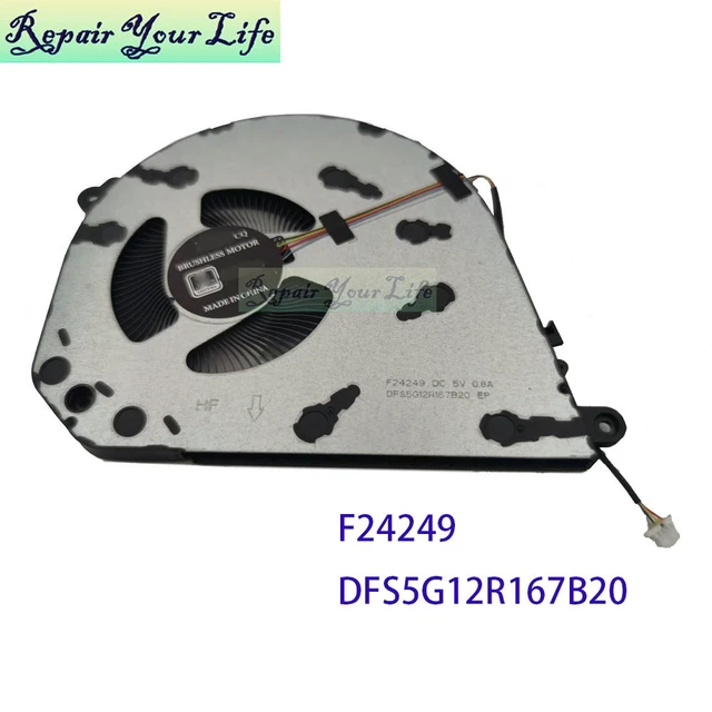 Alt view image 3 of 3 - Laptop CPU Cooling Fan For OmniBook X Flip 16-AS 16-AR 2-in-1 TPN-166 TPN-167 P29018-001 F24249 DFS5G12R167B20 Cooler Fans