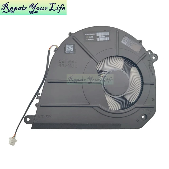 Alt view image 2 of 3 - Laptop CPU Cooling Fan For OmniBook X Flip 16-AS 16-AR 2-in-1 TPN-166 TPN-167 P29018-001 F24249 DFS5G12R167B20 Cooler Fans