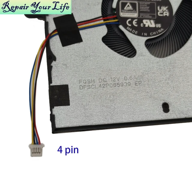 Alt view image 3 of 3 - Laptop Cooling CPU Fan For Vivobook 16 K3605 N3605 H3605 K3605VC N3605ZU Cooler Radiator Fans 13NB11D0P01011 DFSCL42P065939