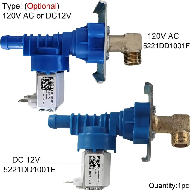 Main image of 120V AC/12V DC Water Inlet Valve 5221DD1001F for Dishwashers Repair Part Water Filling Solenoid Valve 5221DD1001E