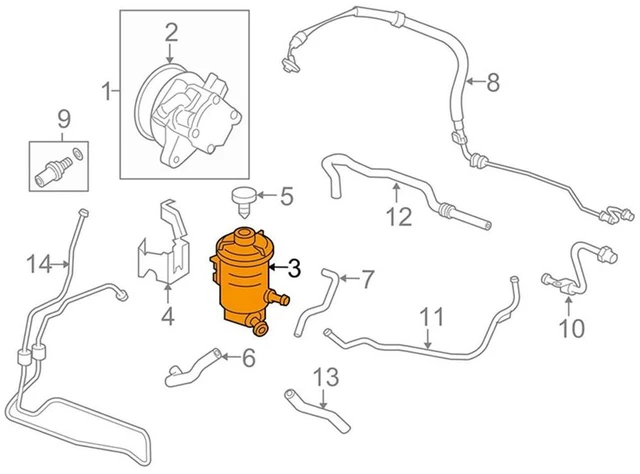 Main image of 5X 53701-S5D-A02 Power Steering Pump Oil Tank Fluid Reservoir Oil Tank Bottle For HONDA CIVIC ES1 ES5 ES8 2001 - 2005
