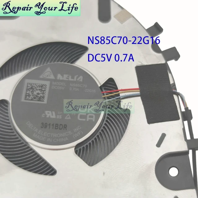 Alt view image 3 of 3 - Notebook Cooling CPU Fan For S5504 K5504 Vivobook S 15 OLED S5504VA K5504VN Cooler Radiator 13NB0ZQ0M05011 NS85C70-22G16