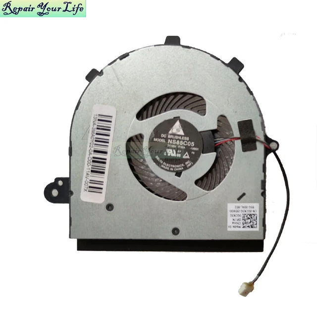 Alt view image 2 of 3 - CPU Cooler Fan for Inspiron 7586 7786 2 in 1 Notebook PC Radiator Cooling Fans 0GCN3G 060MGH NS85C05 GCN3G 60MGH DC5V 4pin