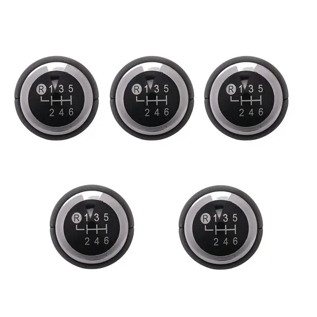 Alt view image 2 of 3 - 5X Car 6 Speed Abs Plastic Mt Gear Shift Knob For Toyota Corolla 1.8Mt 2007-2013 / Rav4 Avensis Yaris D4D Urban Lever