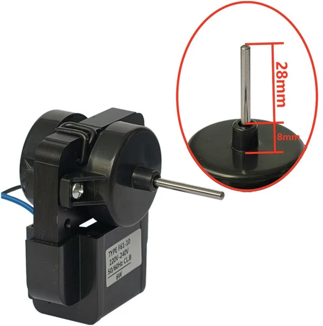 Main image of 1pc Refrigerator Fan Cooling Fan Motor 220V Replacement Radiator Motor Refrigerator Repair Accessories