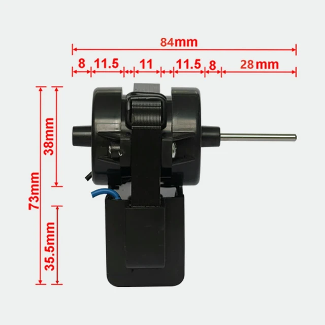 Alt view image 3 of 3 - 1pc Refrigerator Fan Cooling Fan Motor 220V Replacement Radiator Motor Refrigerator Repair Accessories