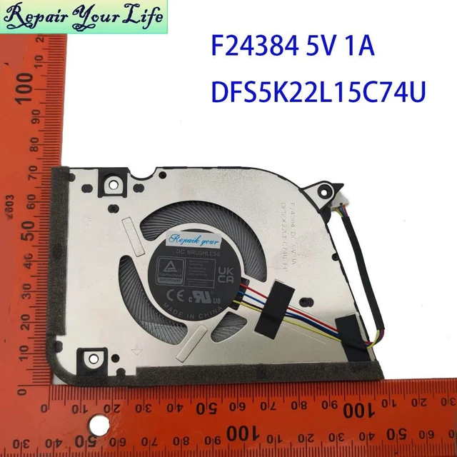 Main image of Laptop Cooling CPU Fan For Vivobook 16 Flip TP3607S TP3607SA TP3607 Cooler Radiator Fans 13NB1510P01111 13N1-KBP0B11 F24384