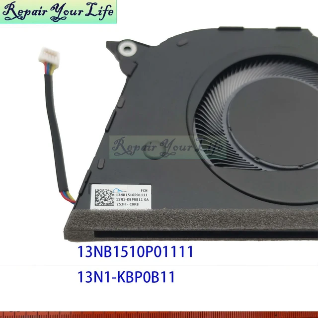 Alt view image 3 of 3 - Laptop Cooling CPU Fan For Vivobook 16 Flip TP3607S TP3607SA TP3607 Cooler Radiator Fans 13NB1510P01111 13N1-KBP0B11 F24384