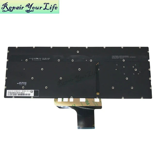 Alt view image 2 of 3 - US English Backlit Keyboard for Pavilion 13-AN 13-an0000 13-an1000 13-an0007la 13-an0012la 13-an0092tu USA Backlight HPM17K6