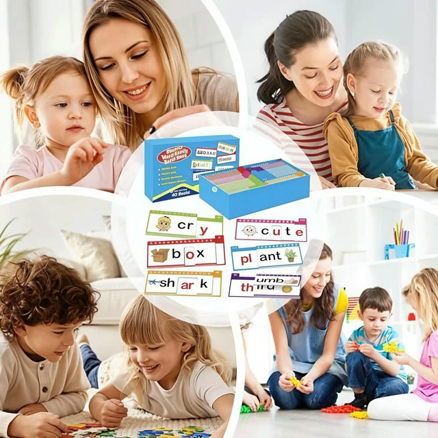 Alt view image 3 of 3 - 40 Read and Rhyme Flip Books Learn To Read Phonics Flash Cards for Kids Homeschool Preschool Learning Activities
