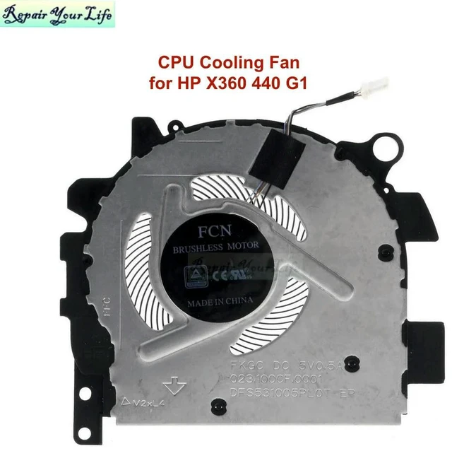 Main image of Laptop CPU Cooling Fan for ProBook X360 440 G1 HSN-W01C Notebook PC Cooler Fans Radiator L28267-001 L28266 023.100CF.0001