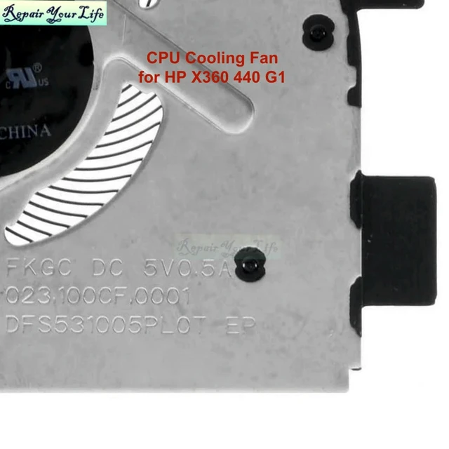 Alt view image 2 of 3 - Laptop CPU Cooling Fan for ProBook X360 440 G1 HSN-W01C Notebook PC Cooler Fans Radiator L28267-001 L28266 023.100CF.0001