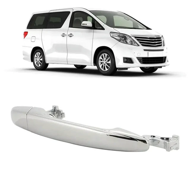 Alt view image 3 of 3 - 5X Rear Sliding Door Outer Handle Chrome Left Right Fit For Toyota Alphard 2003-2008 6923058010