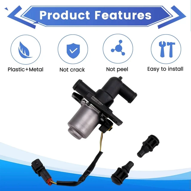 Alt view image 3 of 3 - HVAC Heater Coolant Control Valve 0028304184A 2D0819809A For LT 28-35 II Bus(2DB, 2DE, 2DK) 2.3 1996-2006