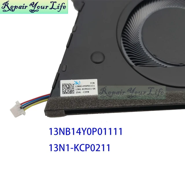Alt view image 2 of 3 - Notebook Cooler Fan For Vivobook 14 TP3407S TP3407SA TP3407 CPU Cooling Fans DV 1A 13NB14Y0P01111 13N1-KCP0211 F24038